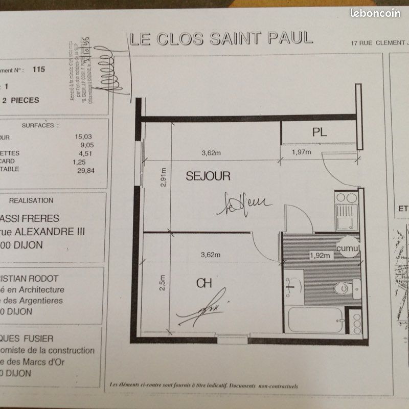 Appartement 2 pièces 30 m² · à Dijon · 30 m² · 495 €/mois