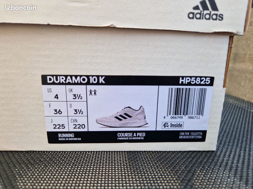 👟 Baskets de running Adidas Duramo 10 - Taille 36 (image 8)
