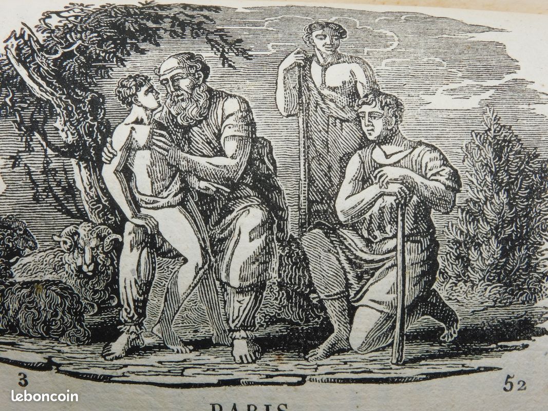 Lettres a émilie sur la mythologie c-a demoustier 6 tomes en 3 vol. Gravures 1817 vénus apollon etc (image 4)
