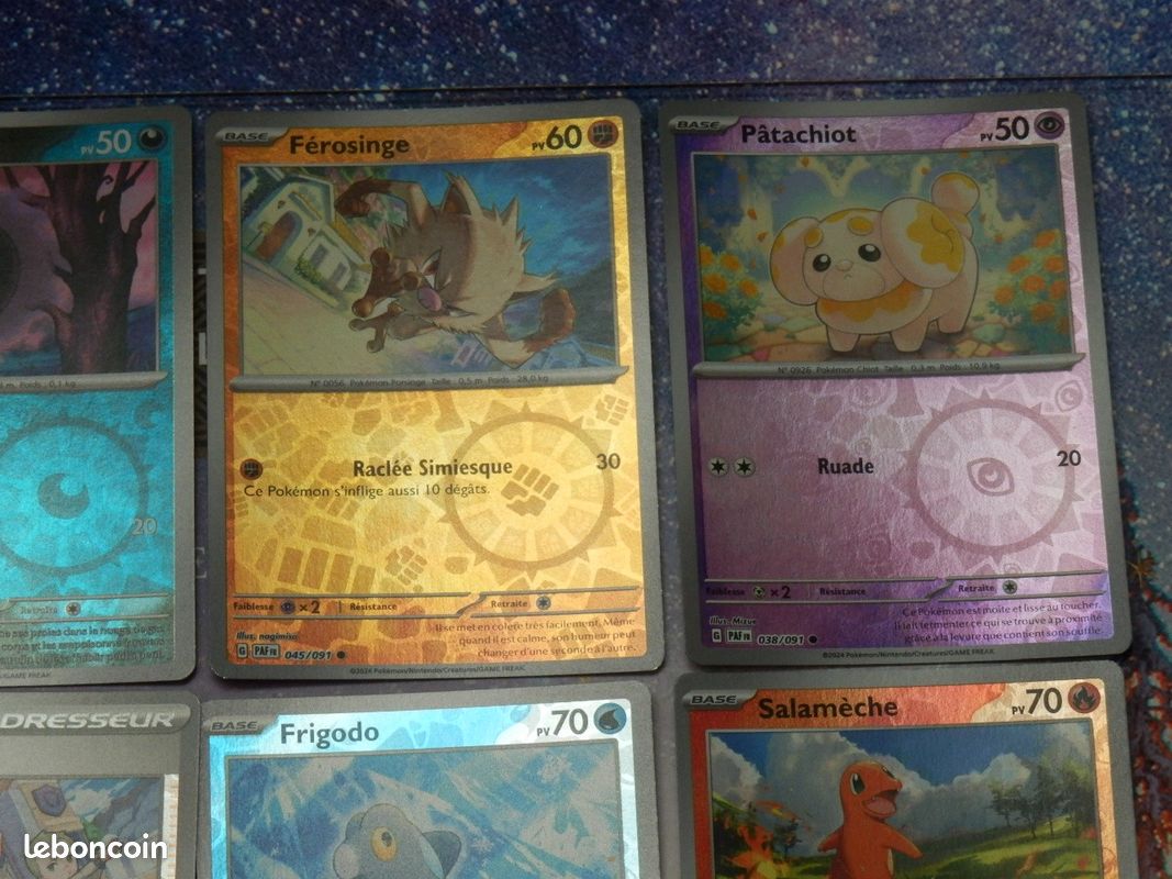 Lot de Cartes Pokémon BRILLANTES / REVERSES / HOLOS RARES (image 6)