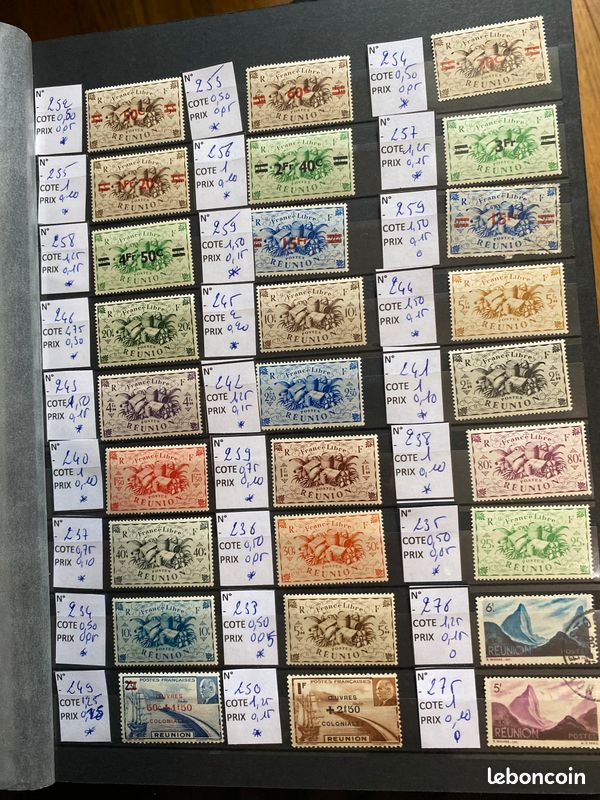 Autres & non classés - Album de timbres à imprimer MILLESIMES de la REUNION