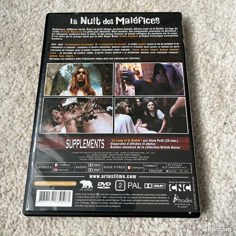 DVD La nuit des maléfices (image 2)