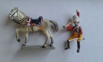 Soldat Starlux Cavalier Premier Empire – Échelle 1:32 (60mm) – Vintage, Plastique Peint