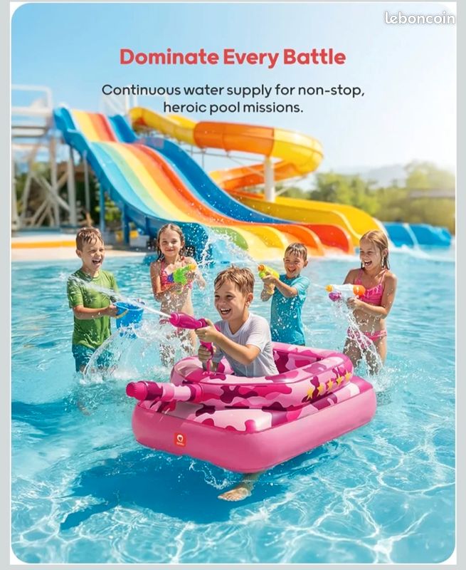 Lot De 2 Bouées Gonflables Donut Pour Enfants – 70 Cm – Piscine, Plage, été – Rose Et Café