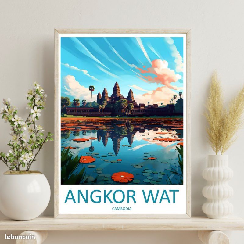 Poster Vintage Chengdu – Affiche Voyage Rétro Chine – Décoration Murale