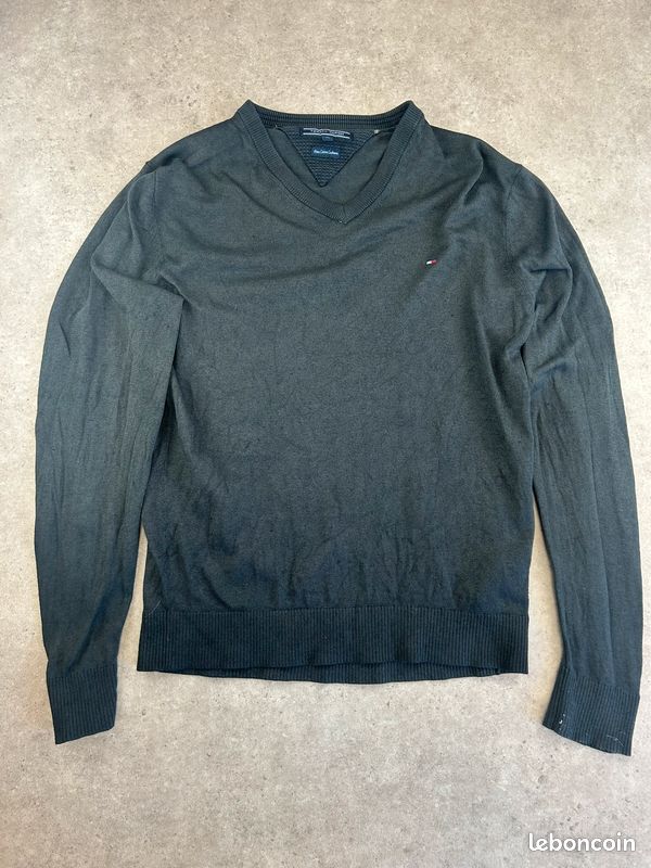 Pull Tommy Hilfiger Gris pour homme M #PTH.058 (image 1)