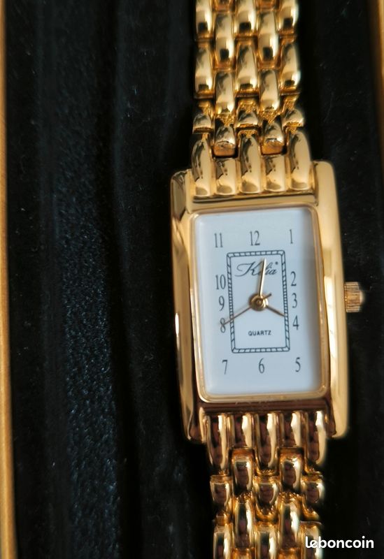 Montre Kélia Femme Dorée Avec Bracelet - Boîte D'Origine, Neuf De Stock - Pile Neuve