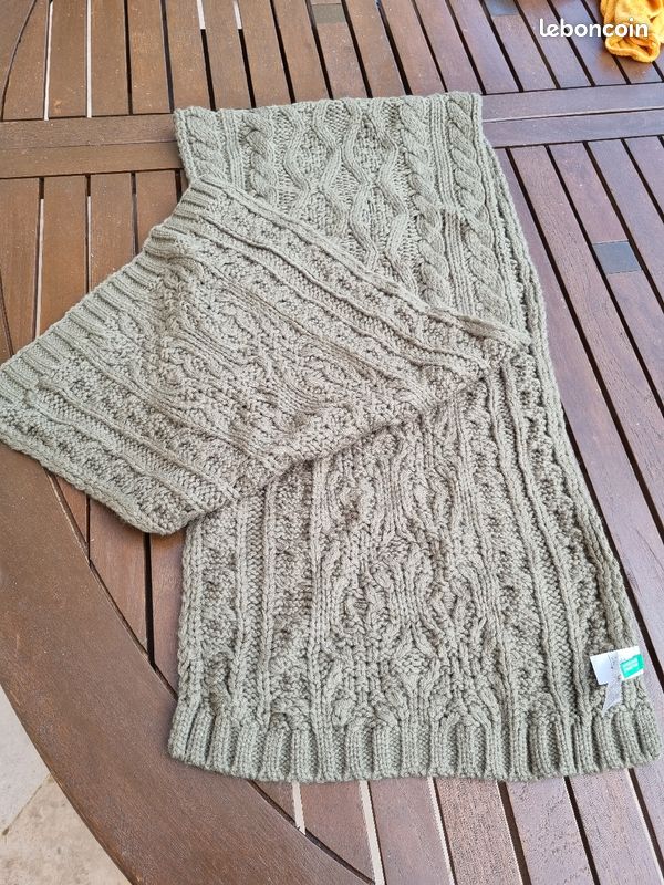 Echarpe enveloppante kaki BENETTON (image 2)