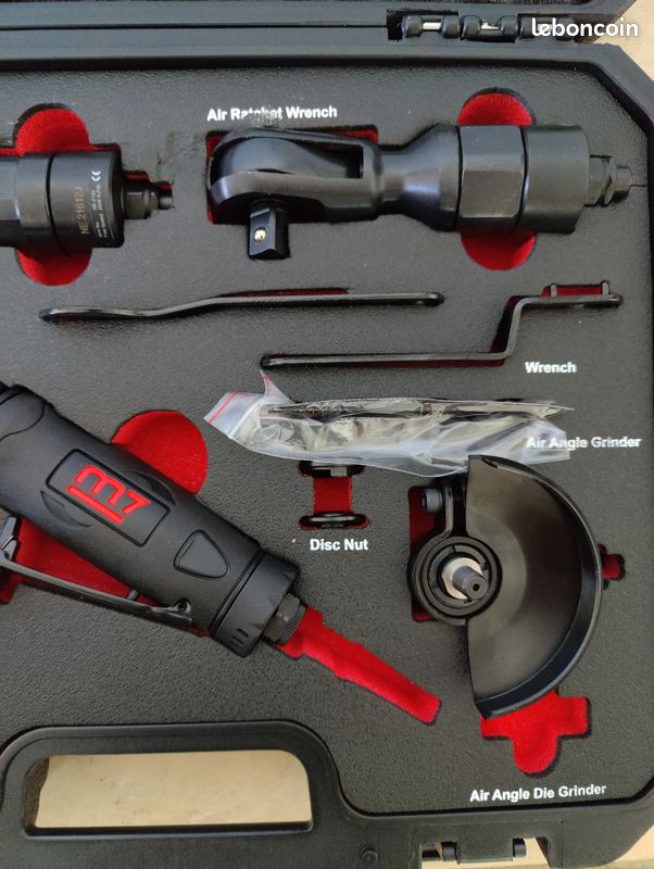 M7 - Coffret de 5 outils pneumatiques - NE0405KIT - Outillage