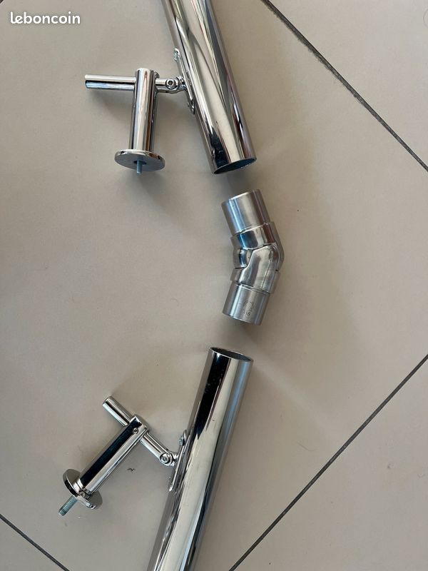 Main courante pour escalier en inox poli (image 4)