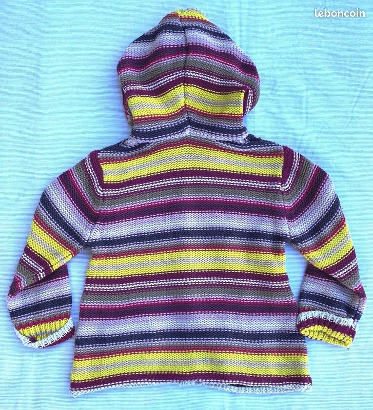 Lot De 2 Pulls Maternité Femme - Pull à Capuche Et T-shirt Manches Longues Rayé Imprimé, Confort Allaitement Et Grossesse