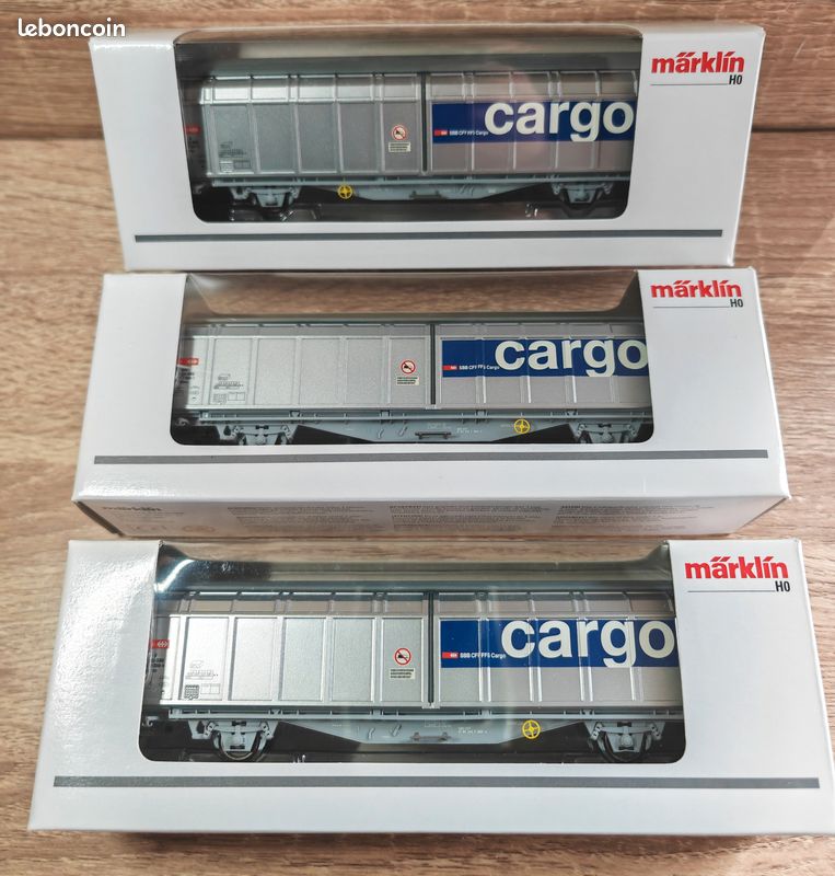 Märklin 47119 Coffret de wagons porte-conteneurs de la SNCB, AC, H0 - Lokschuppen Berlinski