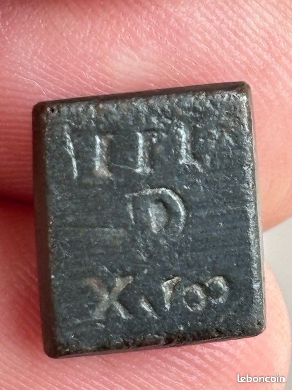 Poids monétaire pour le quart d écu d argent Louis XIV #158 (image 2)