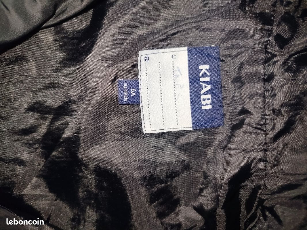 Parka noir fille 6ans (image 3)