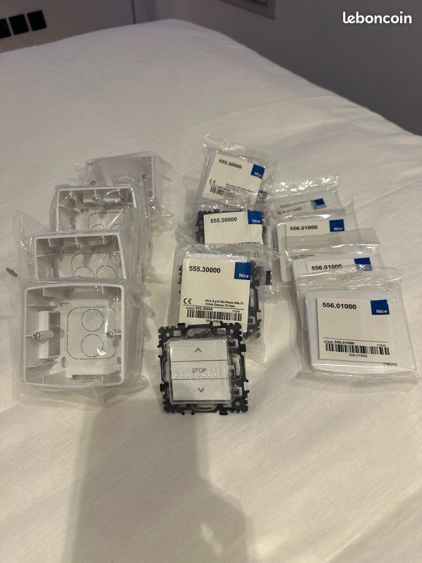 Lot de 4 interrupteurs complets Nice (image 1)