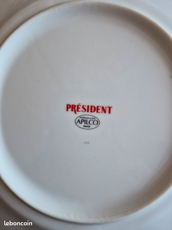 Assiette de service en porcelaine - Blanc/homard - Home All | H&M FR