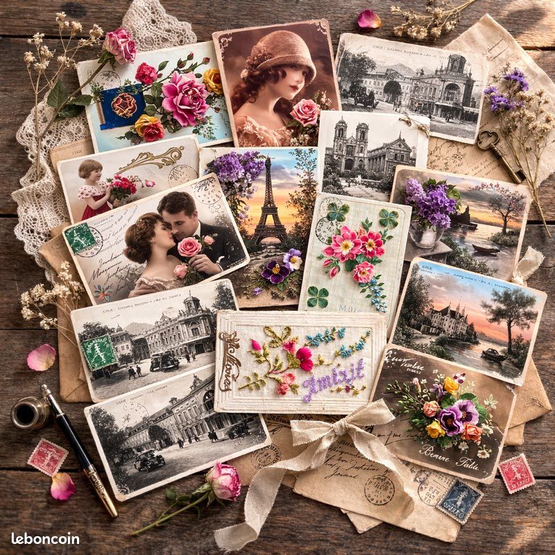 LOT DE 20 cartes postales anciennes humour et illustrations. 53 EUR 7