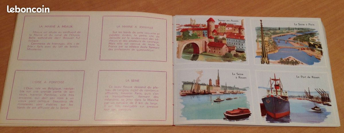 Livret d'images éducatives vintage VOLUMETRIX N° 4 - Géographie - Les fleuves et leurs affluents (image 2)