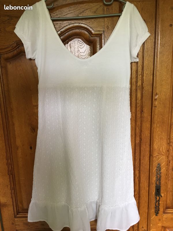 Jolie Robe blanche DDP XL quasi neuve (image 3)