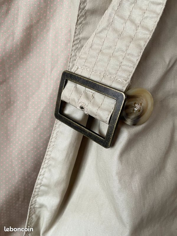 Veste trench beige Okaïdi 10 ans 140cm / Alkacri (image 4)