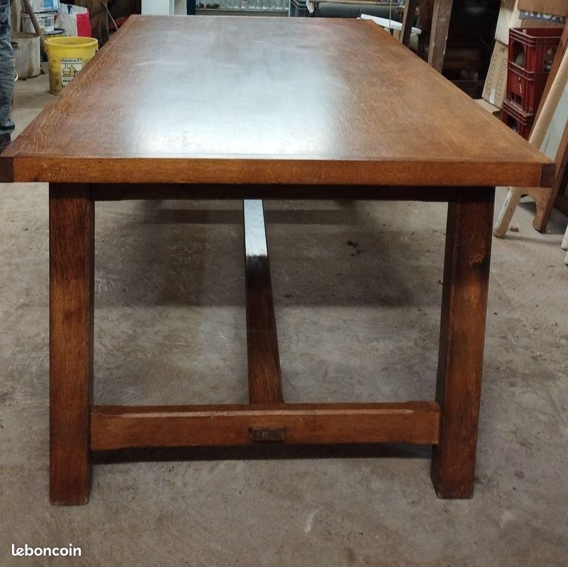 Table de salle à manger en bois 2m x 1m (image 2)