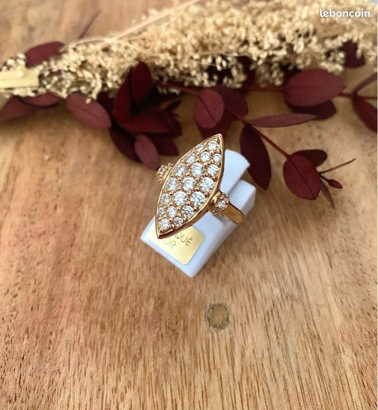 Boucles D'oreilles Puces Marquise Aigue-marine Plaqué Or 18K 5 Microns – Dolly-Bijoux, Neuf Avec étiquettes