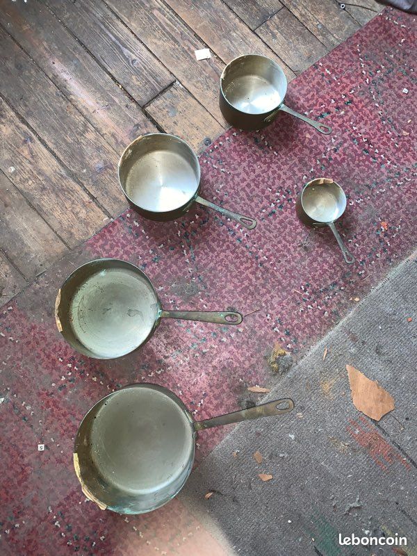 Lot de 5 casseroles en cuivre (image 2)