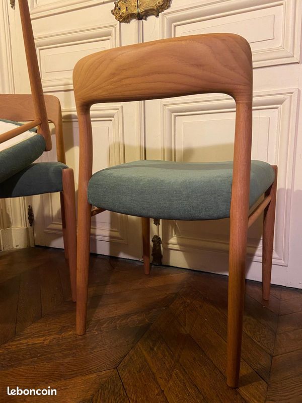 Chaises Niels Otto Moller modèle 75 (image 3)