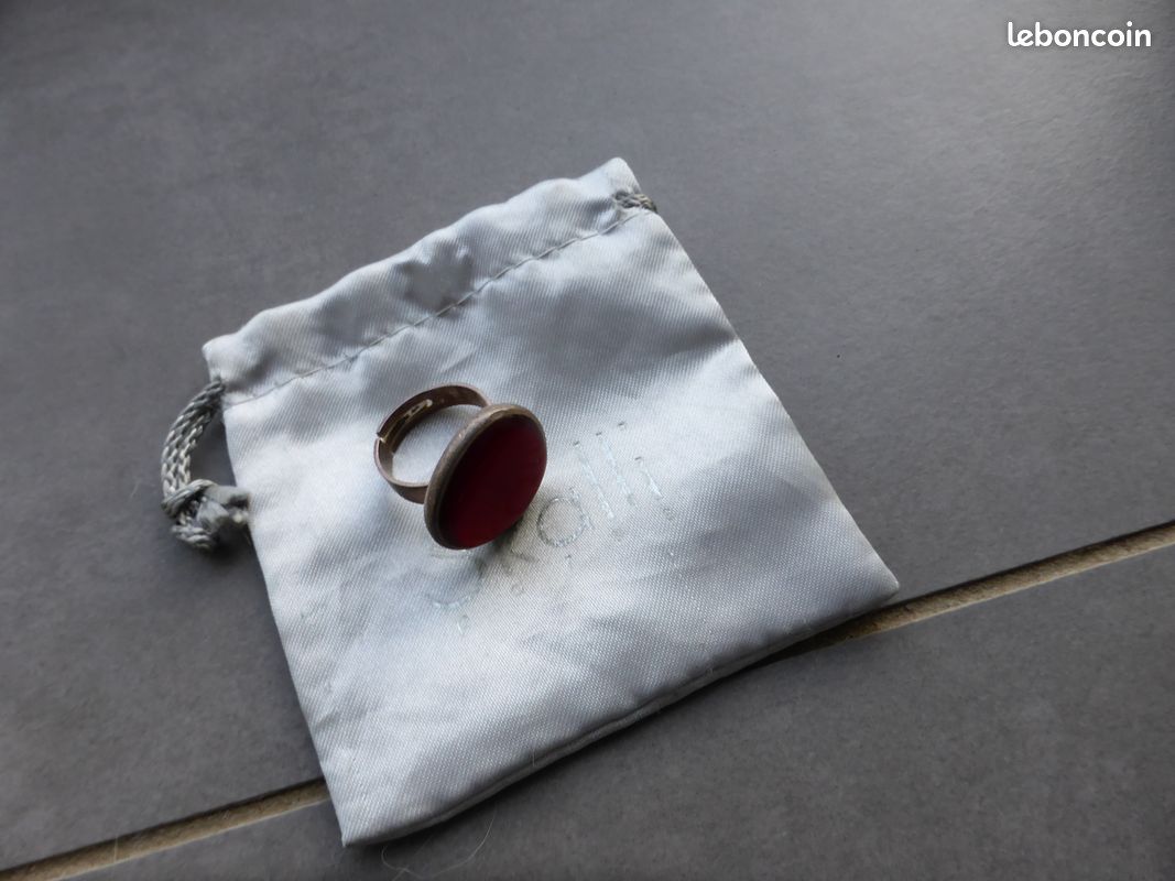 Bague skalli rouge (image 3)
