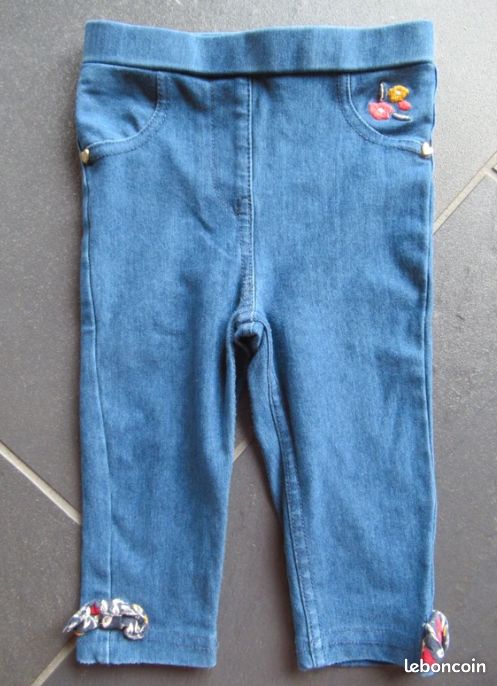 Legging / Pantalon fille 9 mois Sergent Major + don d'un bavoir (image 2)