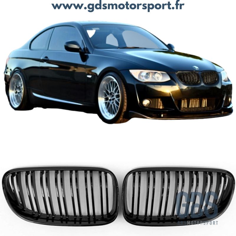 Grilles de calandre type M4 Chrome et noir brillant BMW serie 3 E92 E93  phase 1