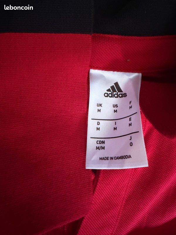 Polo Adidas rouge (image 2)