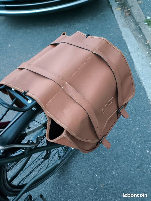 Sacoche Vélo Double Universelle 34cm Marron – Paris Prix, Pratique Et Étanche