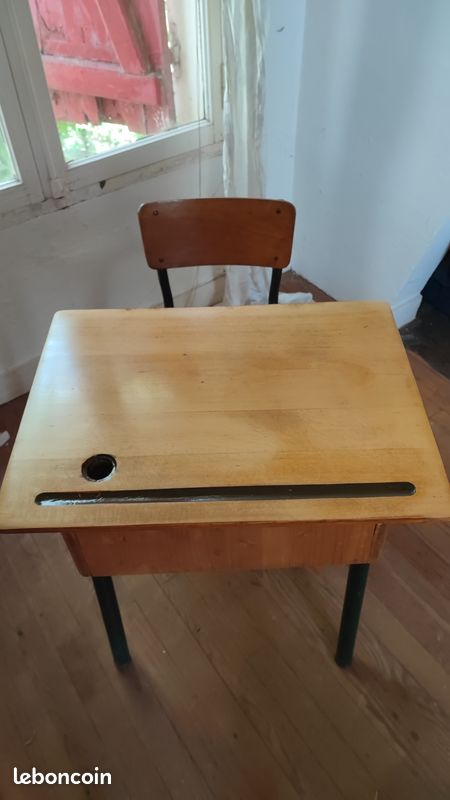 Pupitre écolier vintage (image 3)