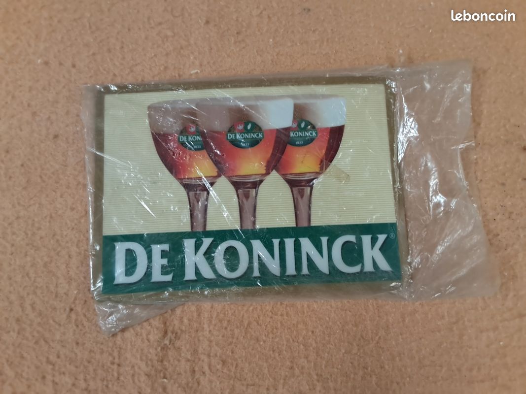 Petite plaque publicitaire bière De Koninck 26 x 18 cm - Plastique rigide (image 3)