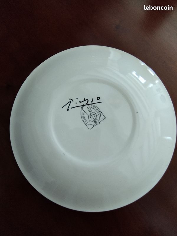 Assiette en faïence d'apres picasso (image 3)