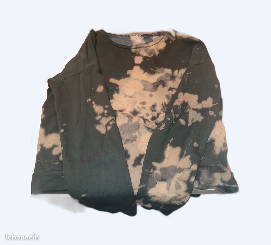 Pull femme chaud marron & noir S/M Créatif, coloré & cool (image 1)
