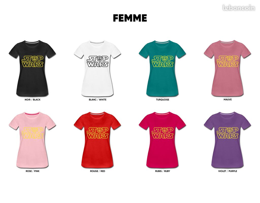T-shirt exclusif STOP WARS (image 4)