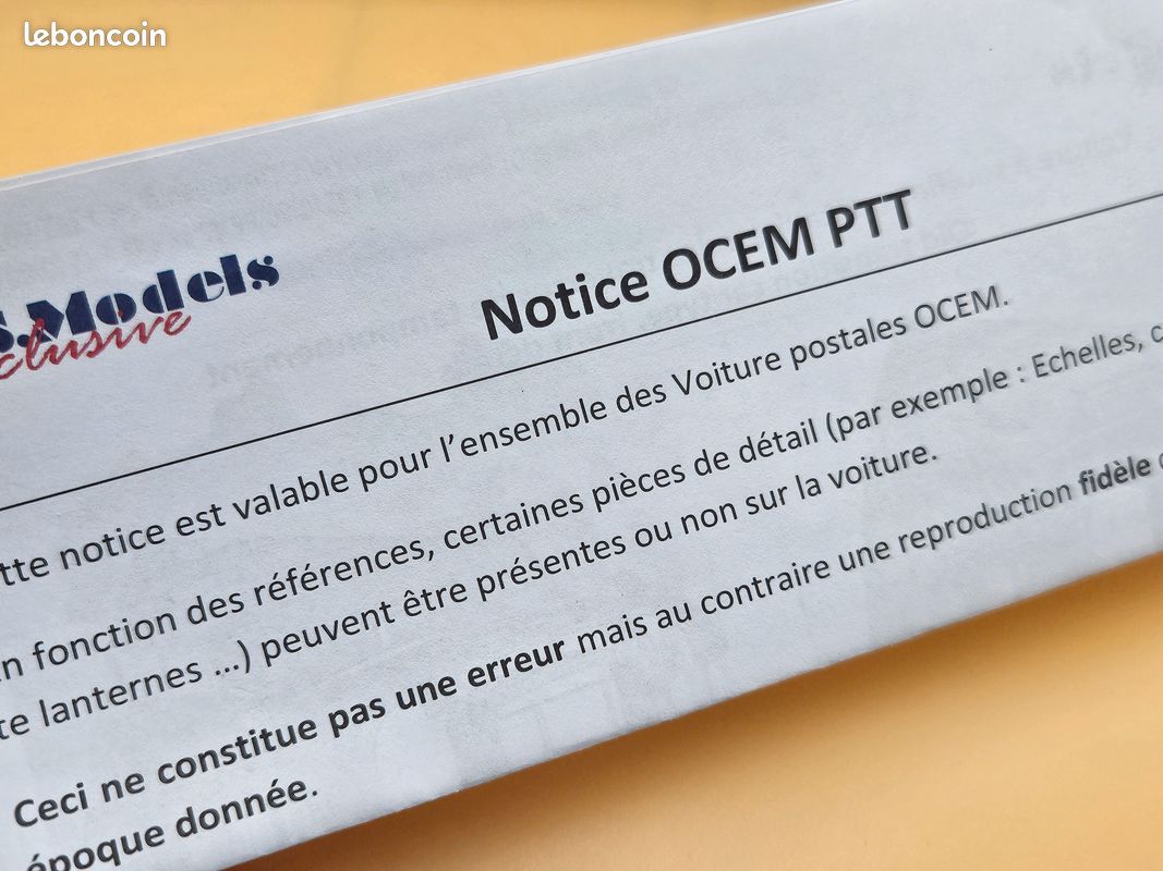 Voitures postales OCEM - HO - boutique du train