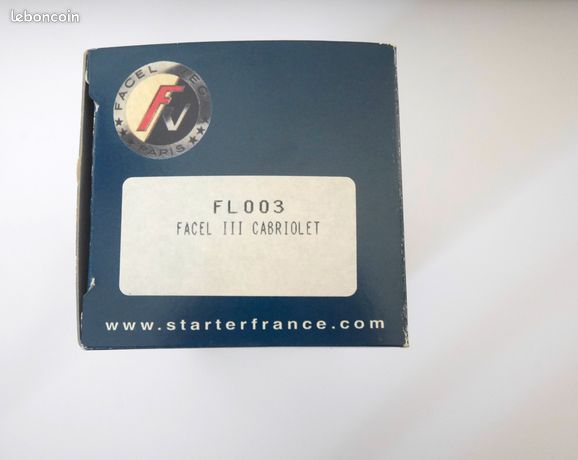Starter N7 Provence Facel III Cabriolet Bleue – 1/43 Résine, Occasion Très Bon état (manque Essuie-glace)