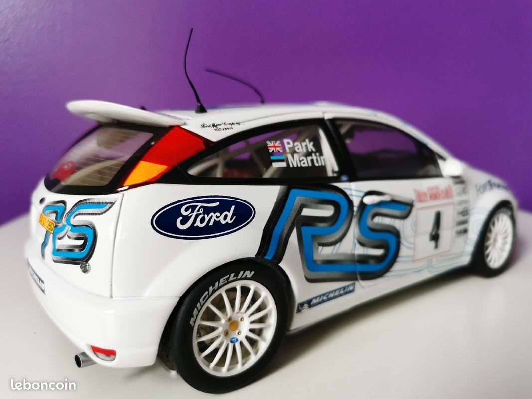 Ford Focus RS WRC Rally Monte Carlo 2003 Martin N°4 Autoart 1/18
