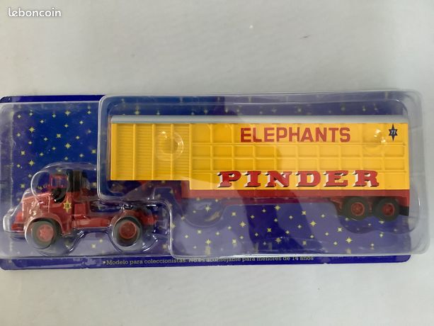 ODEON 1/43 BERLIET Tr12 Pinder Etoile N°34 Semi Remorque Elephants Ref