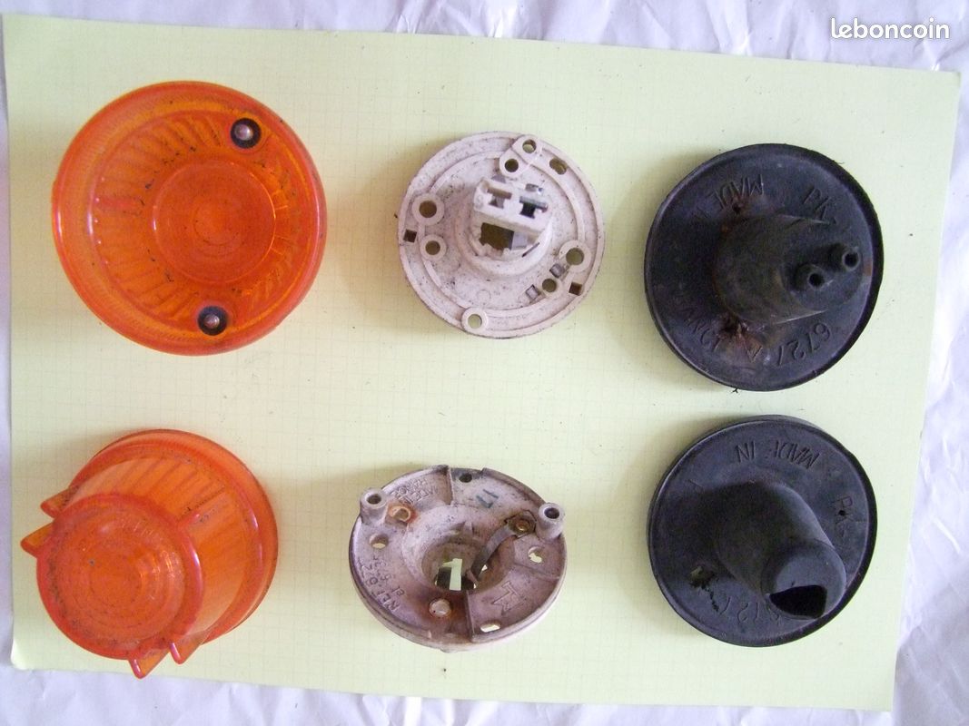 Paire De Clignotants Orange Pour Véhicules Anciens – Occasion, état Proche Du Neuf