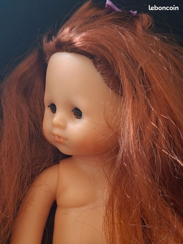 Poupée Corolle 34 Cm De 2001, Chevelure Rousse, Basket Et Jupe Jean
