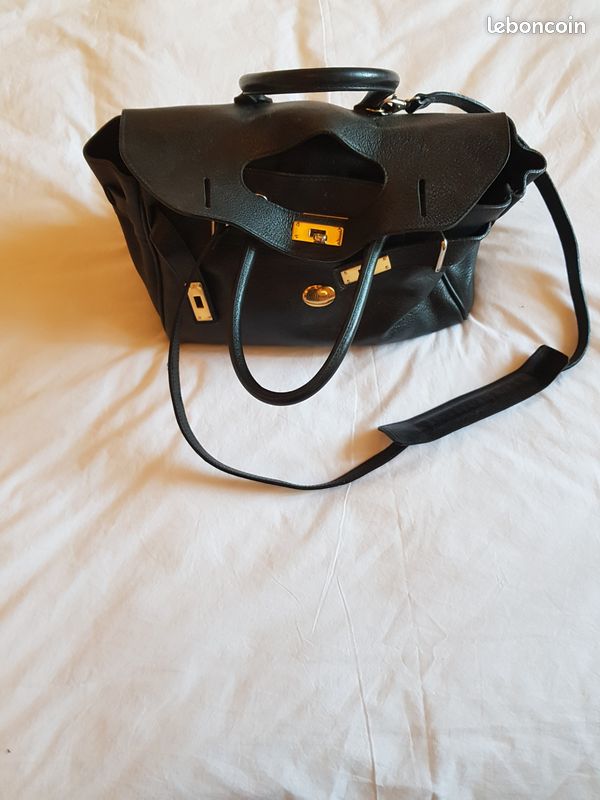 Sac mac douglas cuir buffle noir (image 4)