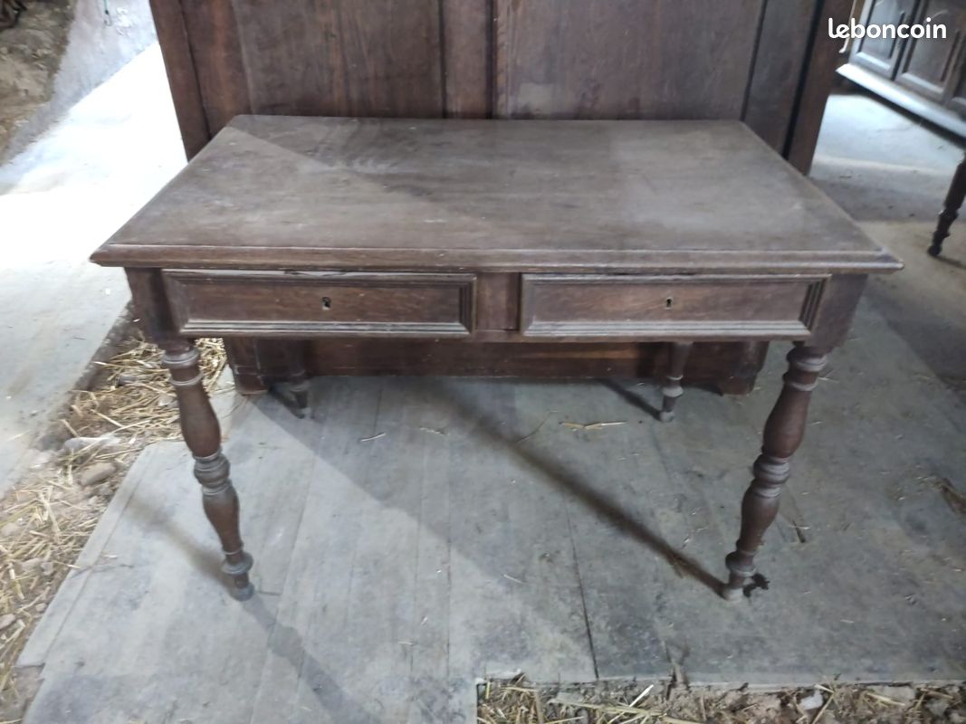 Bureau ancien Bois massif (image 1)