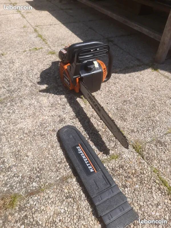 Tronçonneuse thermique kettensäge 38cc ac310716-38 anti vibration 400mm/16 