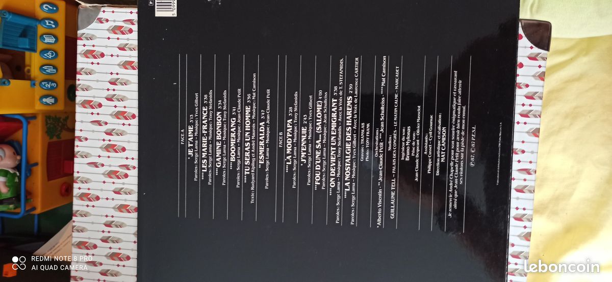 Disque 33tour Serge Lama (image 1)