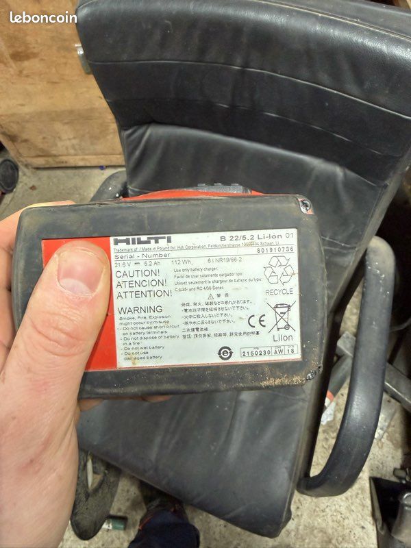 Batterie Hilti B22 5.2 Ah - Occasion Fonctionnelle