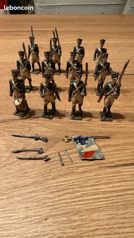 11 soldats plomb anciens Napoléon figurines armée polonaise
